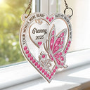 Memorial,Family,Gift For Men,Gift For Women,Sad - Memorial Your Wings Were Ready 3D Effect - Personalized Window Hanging Suncatcher Ornament