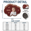 Gift For Grandma,Gift For Grandpa,Grandpa - Grandkids,Grandma - Grandkids,Gift For Women,Gift For Men,Happy,Custom Photo - Custom Photo Faux Embroidery Effect Grandkids Spoiled Here - Personalized Custom Shaped Doormat