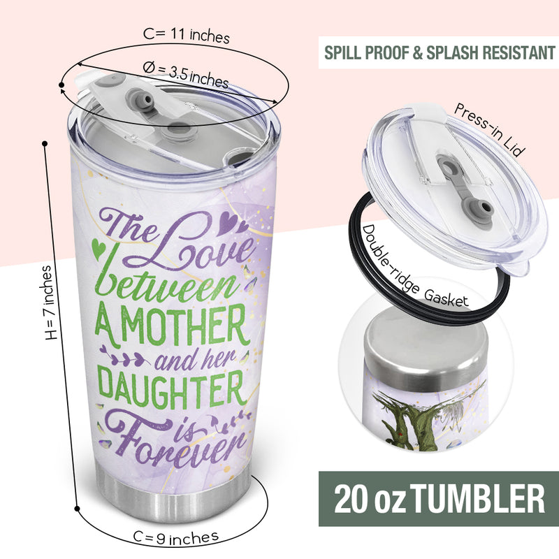 Wander Prints Gift For Mom & Daughter - The Love Between Mother & Daughter - 20oz Tumbler - Birthday, Mother's Day Gift AZCS