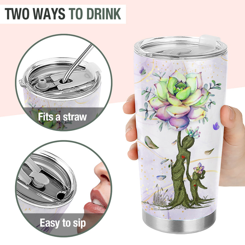 Wander Prints Gift For Mom & Daughter - The Love Between Mother & Daughter - 20oz Tumbler - Birthday, Mother's Day Gift AZCS