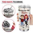 Only True Friends Will Leave Footprints In Your Heart - Gift For Best Friends - Personalized Custom Tumbler