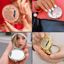 Graduation,Gift For Women,Gift For Men,Dad - Daughters (Adult),Gift For Daughter,Mom - Daughters (Adult),Dad - Sons,Gift For Son,Mom - Sons,Happy - Take Pride In How Far You've Come - Personalized Compact Mirror