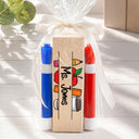 Back To School,Teacher,Proud,Icon - Teach Love Inspire Custom Teacher's Name - Personalized Whiteboard Eraser & Marker Set