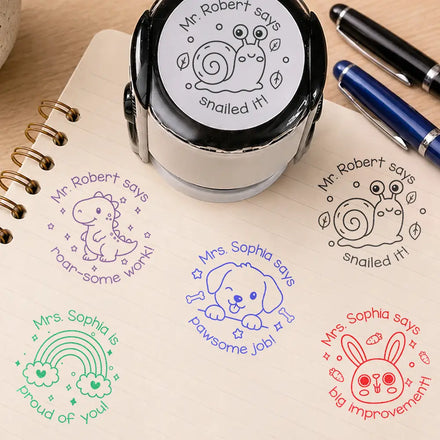 Teacher Comments Encouragement Phrases - Personalized Stamp