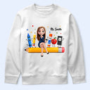 Top Market,Adorable,Teacher,Back To School,Vector - Teacher Life Happy To See Your Face - Personalized T Shirt