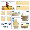 Teacher, Back To School, Happy - Teacher Sitting On The Pencil - Personalized Wooden Pen Pencil Holder