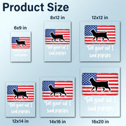 America 250th, Independence Day - Tell Your Cat I Said Pspsps Cat Side View - Personalized Decor Decal