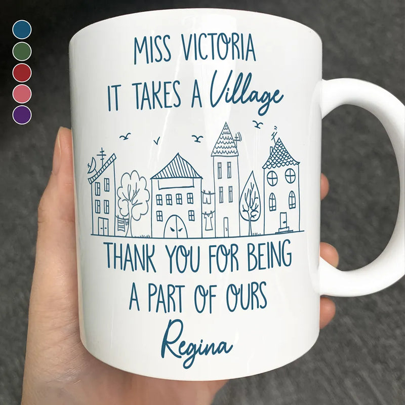 Gifts For Colleagues, Happy - Thank You For Being A Part Of Ours - Personalized Mug