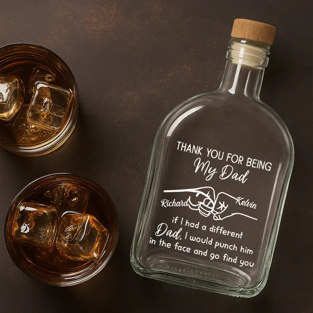 Gift For Brothers,Funny - Thank You For Being My Brother - Personalized Whiskey Bottle