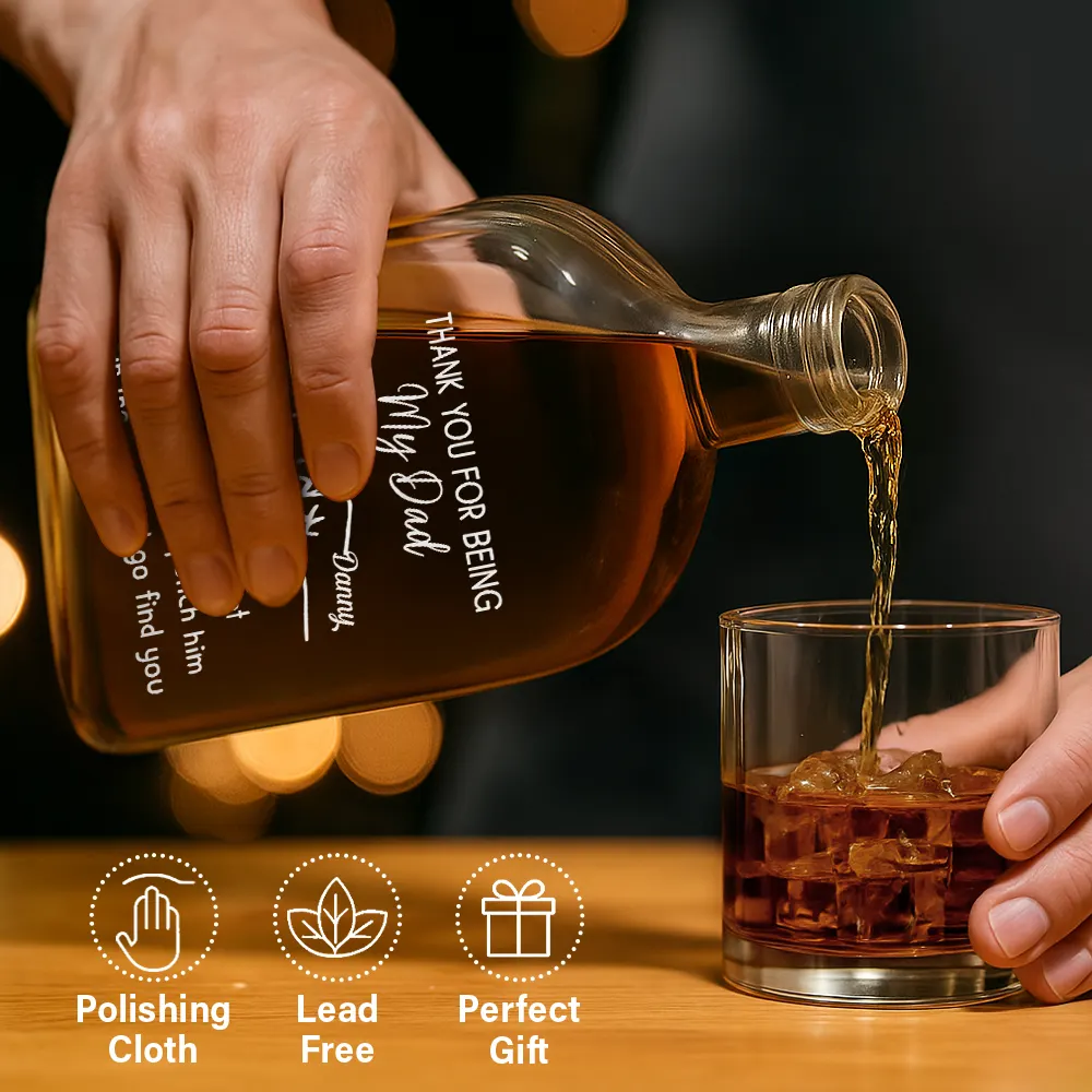 Gift For Brothers,Funny - Thank You For Being My Brother - Personalized Whiskey Bottle