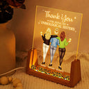Gift For Bestie, Love - Thank You For Being My Unbiological Sister - Personalized Night Light