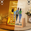 Gift For Bestie, Love - Thank You For Being My Unbiological Sister - Personalized Night Light