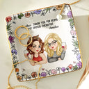 Gift For Bestie,Gifts For Colleagues,Gift For Sisters,Gift For Sibling,Happy - Thank You For Being My Unpaid Therapist Bestie - Personalized Ring Dish