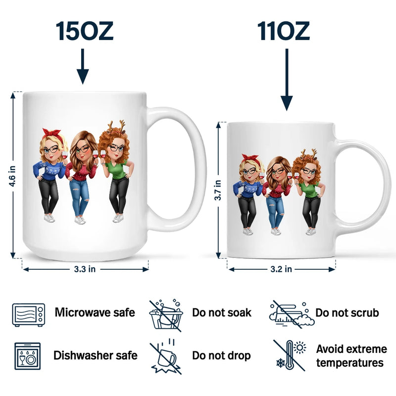 Gift For Bestie, Gifts For Colleagues, Gift For Sisters, Gift For Sibling, Happy - Thank You For Being My Unpaid Therapist Bestie Sibling - Personalized Mug