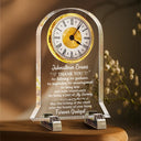 Retirement, Gifts For Colleagues, Happy - Thank You For Listening, For Guidance - Personalized Acrylic Desk Clock