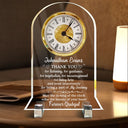 Retirement, Gifts For Colleagues, Happy - Thank You For Listening, For Guidance - Personalized Acrylic Desk Clock