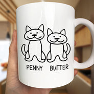 Pet Lovers,Pet Mom,Dog Lovers,Dog Mom,Cat Lovers,Cat Mom,Happy - Thank You For Scooping Our Poo - Personalized Mug