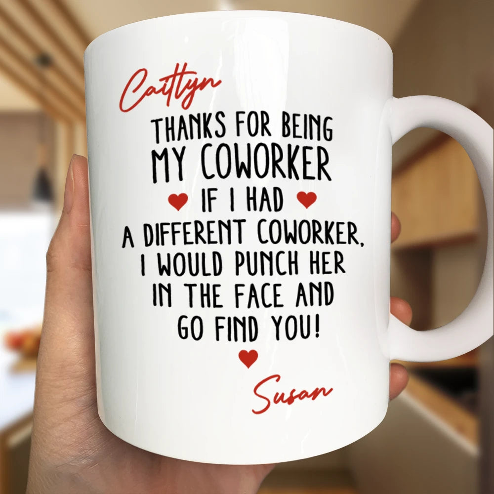 Gifts For Colleagues,Gift For Bestie - Thanks For Being My Favorite Coworker - Personalized Mug