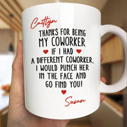 Gifts For Colleagues,Gift For Bestie - Thanks For Being My Favorite Coworker - Personalized Mug