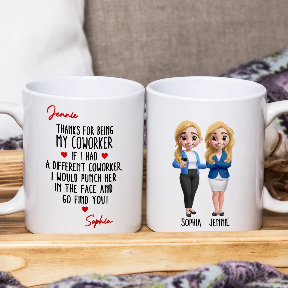 Gifts For Colleagues,Gift For Bestie - Thanks For Being My Favorite Coworker - Personalized Mug