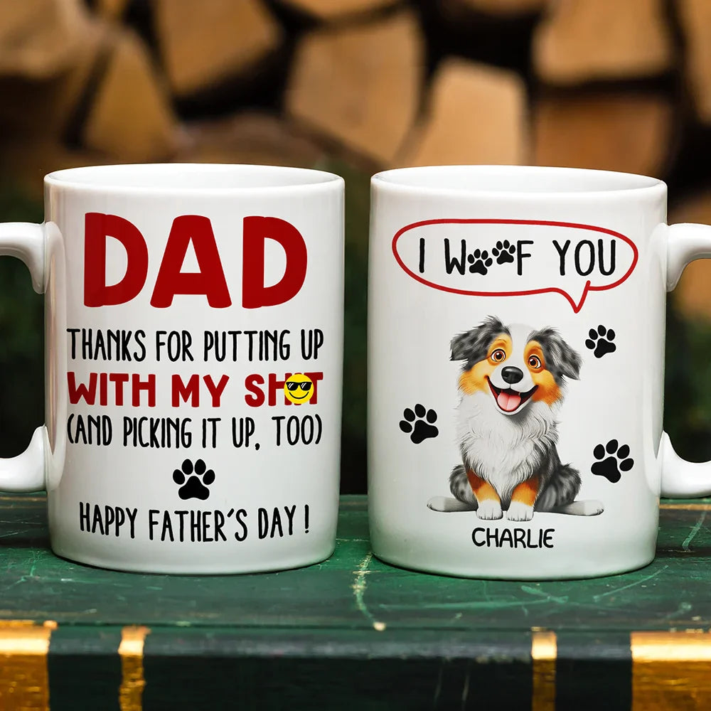 Thanks For Picking Up My Poop - 3D Inflated Effect Printed, Personalized Mug