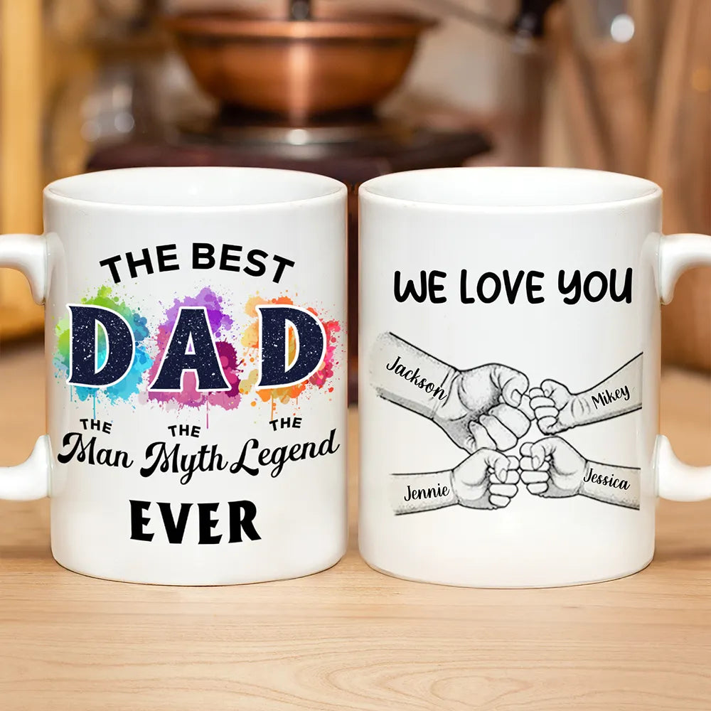 Gift For Grandpa, Gift For Father, Funny - The Best Dad The Man The Myth - Personalized Mug