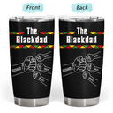 Afro Dad,Gift For Men,Gift For Father,Gift For Grandpa,Happy,Top Market,Top Market,Icon - The Blackfather Fist Bump - Personalized Tumbler
