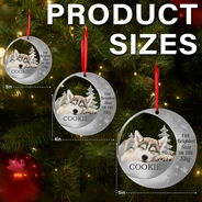 Dog Lovers,Pet Lovers,Sad,Memorial - Custom Photo The Brightest Star In The Sky - Personalized Metal Ornament