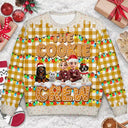 Christmas,Family,Icon,Happy - The Cookie Crew Family - Personalized Unisex Ugly Sweater