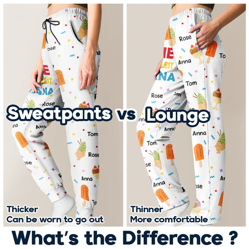 Gift For Grandpa,Gift For Grandparents,Gift For Grandma,Gift For Father,Gift For Mother,Happy - The Coolest Pop Nana - Personalized Pajama Pants