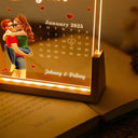 Gift For Couples,Gift For Husband,Gift For Wife,Gift For Girlfriend,LGBT,Love - The Day It All Began With Couple Names - Personalized Night Light