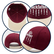 Gift For Father,Happy,Dad's Hobby,Non-Eng,Humorous - The Dockfather Nautical Dad Custom Kid Name - Personalized Embroidered Two Tone Cap