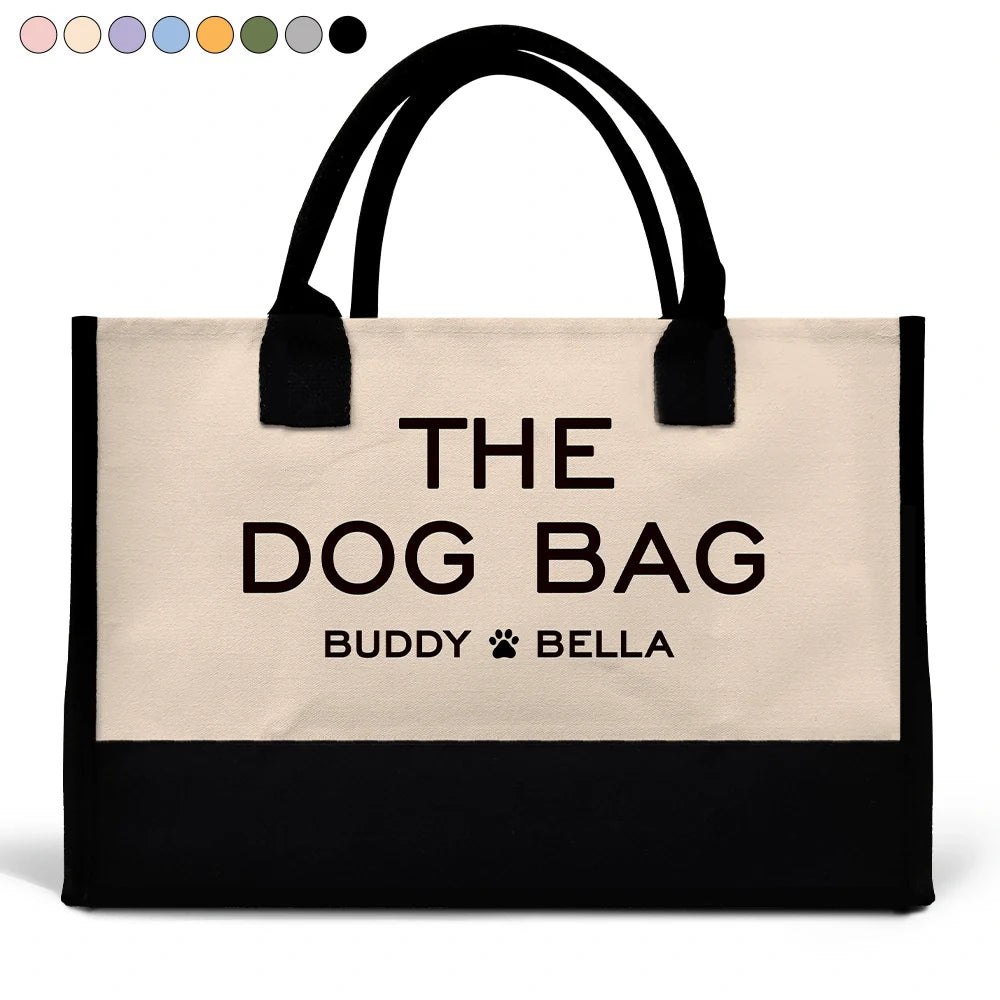 The Dog Bag - Personalized Canvas Tote Bag