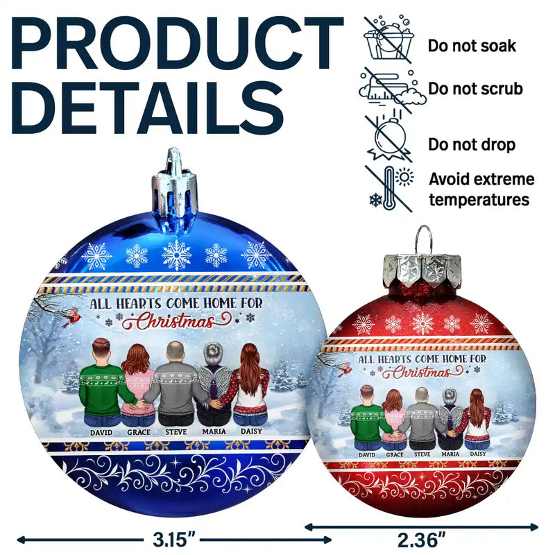 Family,Christmas,Love - The Greatest Gift Our Parents Gave Us Was Each Other - Personalized Ball Ornament