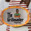 Grilling, Gift For Father, Happy - The GrillFather Master - Personalized Plate
