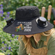 Gift For Yourself,Gift For Women,Gift For Men,Gift For Mother,Gift For Father,Gardening,Happy,Retirement - The Legend Has Retired Not My Problem Anymore - Personalized Solar Fan Hat