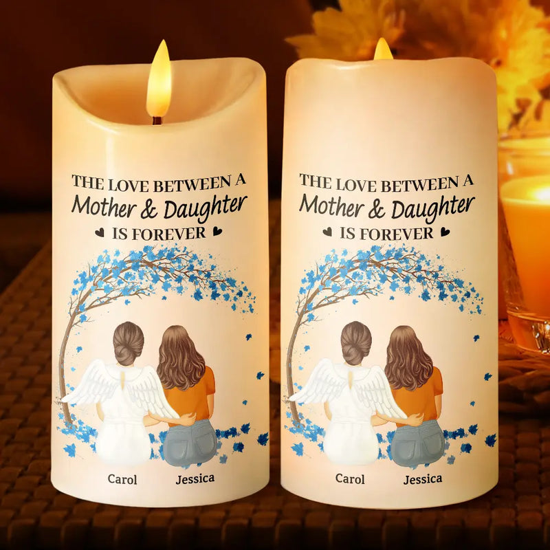 Gift For Mother,Single Mom,Memorial,Mom - Daughters (Adult),Mom - Daughters (Young),Mom - Sons,Mom - Children,Gift For Women,Love - The Love Between A Mother And Her Children - Personalized Flameless LED Candle