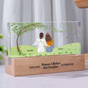 Gift For Women,Gift For Mother,Single Mom,Mom,Daughters,Sons,Children,Love - The Love Between A Mother & Her Daughters Sons - Personalized Rectangle LED Light