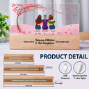 Gift For Women,Gift For Mother,Single Mom,Mom,Daughters,Sons,Children,Love - The Love Between A Mother & Her Daughters Sons - Personalized Rectangle LED Light