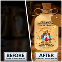 Gift For Mother,Mom - Daughters (Adult),Happy - The Love Between Mother & Daughter - Personalized Short Bottle Light