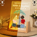 Mom - Daughters (Adult),Gift For Mother,Gift For Daughter,Love,Happy - The Love Between Mother & Daughters Is Forever - Personalized Night Light