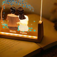 Mom - Daughters (Adult),Gift For Mother,Gift For Daughter,Love,Happy - The Love Between Mother & Daughters Is Forever - Personalized Night Light