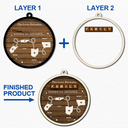 Christmas,Family,Gift For Bestie,Gift For Sisters,Gift For Brothers,Cousin - The Love Between Us Know No Distance Wooden States - Personalized 2-Layered Wooden Ornament