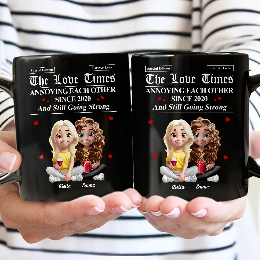 Gift For Couples,LGBT,Gift For Women,Gift For Men,Love - The Love Times Newspaper Theme - Personalized Mug