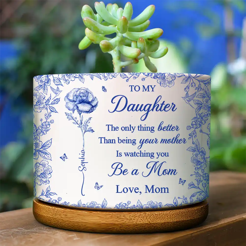 The Only Thing Better Than Being Your Mother Toile - Personalized Ceramic Plant Pot