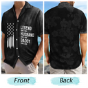 Independence Day,Gift For Grandpa,Proud,Icon - The Original Legend Legend Husband Daddy Grandpa - Personalized Hawaiian Shirt