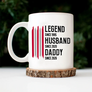 Gift For Father,Gift For Grandpa,Independence Day,Gift For Husband,Afro Dad,Non-Eng,Icon,Proud - The Original Legend Legend Husband Daddy Grandpa - Personalized Mug