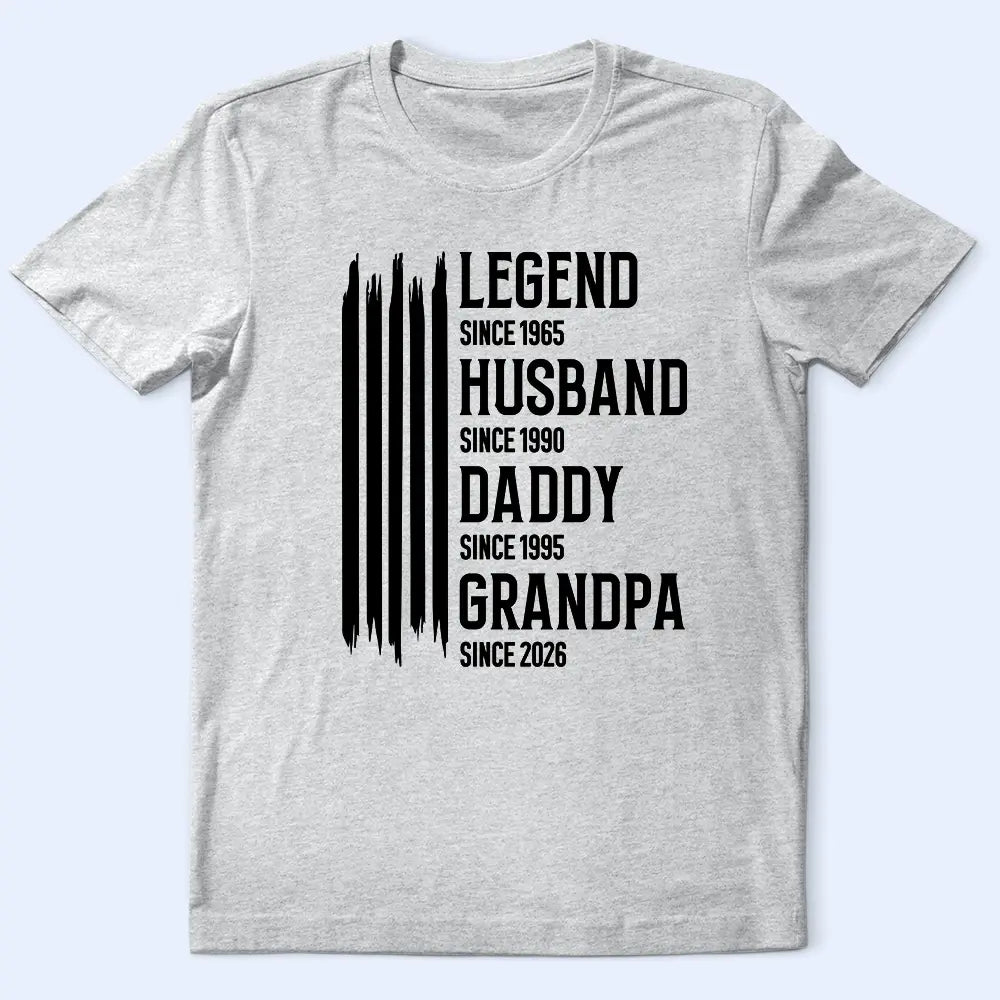Gift For Grandpa,Dad's Hobby,Afro Dad,Gift For Men,Independence Day,Happy,Top Market - The Original Legend Legend Husband Daddy Grandpa - Personalized T Shirt