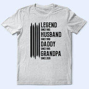 Gift For Grandpa,Dad's Hobby,Afro Dad,Gift For Men,Independence Day,Happy,Top Market - The Original Legend Legend Husband Daddy Grandpa - Personalized T Shirt