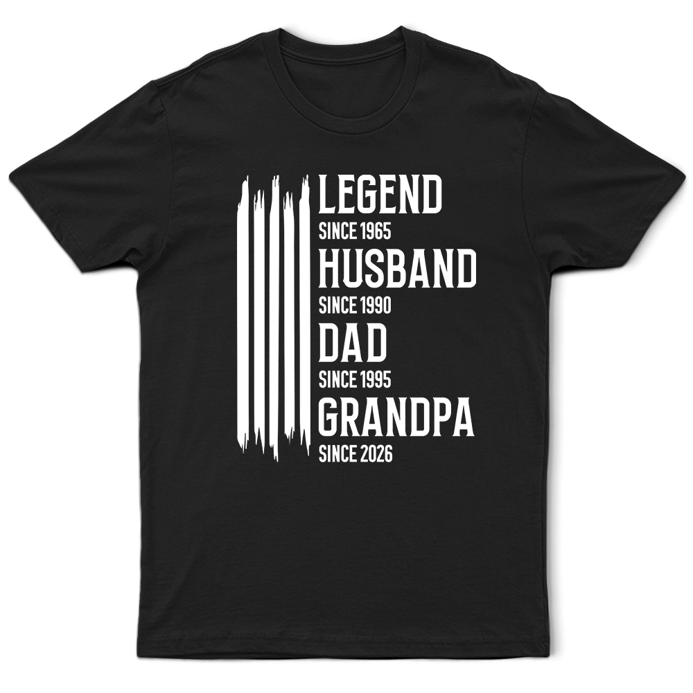 The Original Legend Legend Husband Daddy Grandpa - Personalized T Shirt